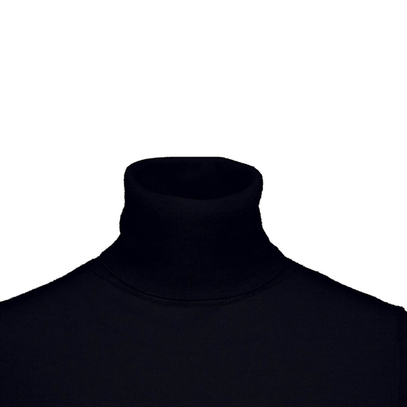 Allude Kortærmet Turtleneck Pullover, Sort